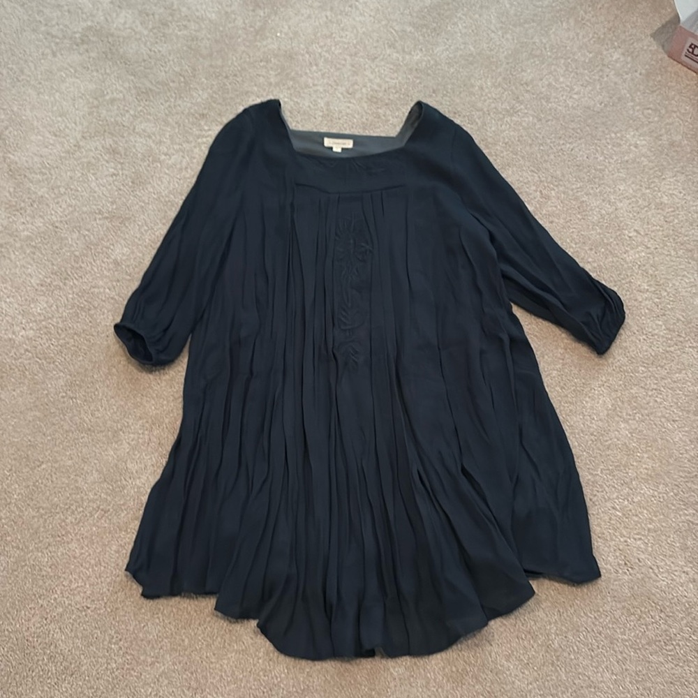 Crescent  large flowy blue/green dress